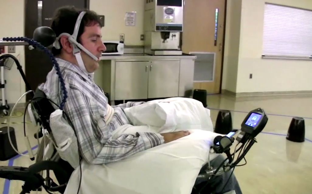 Paralyzed patient Jason Disanto