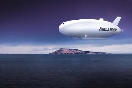 Where do you want to go? The cargo-hauling Airlander can stay aloft for three weeks. 