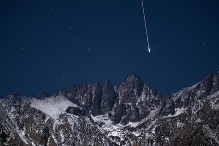 There are no photos of the never-before-seen meteor shower yet, obviously, so here's a pretty one from the Geminids in 2011. 