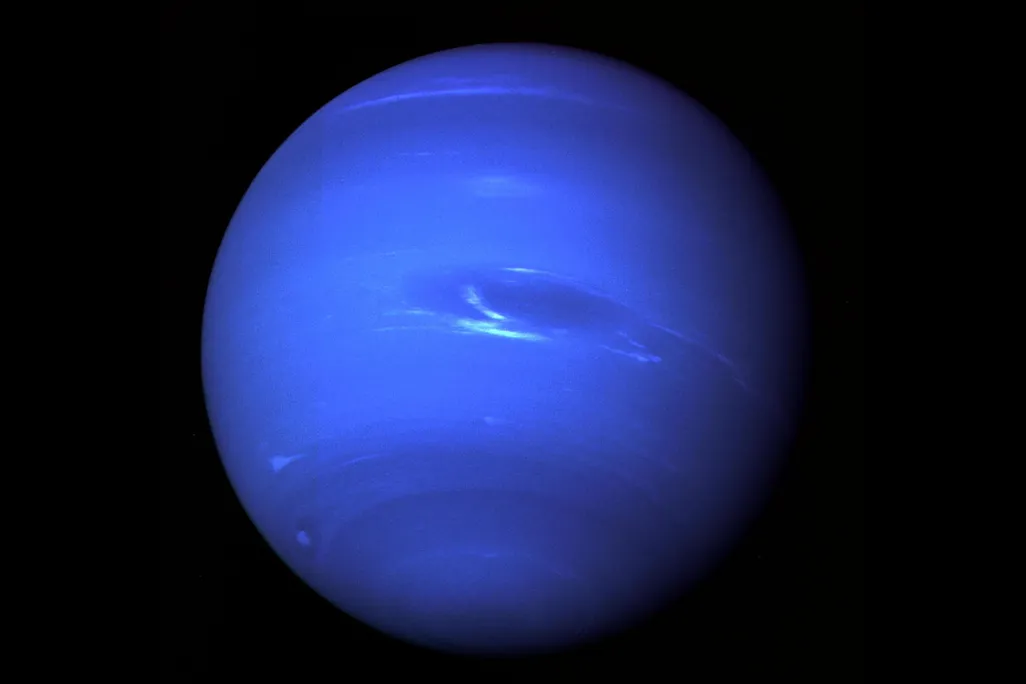 Image of an entirely blue planet