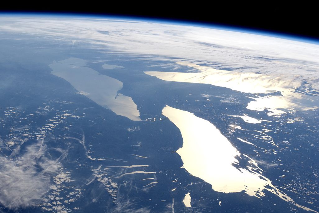 Great lakes Huron, Ontario, and Erie