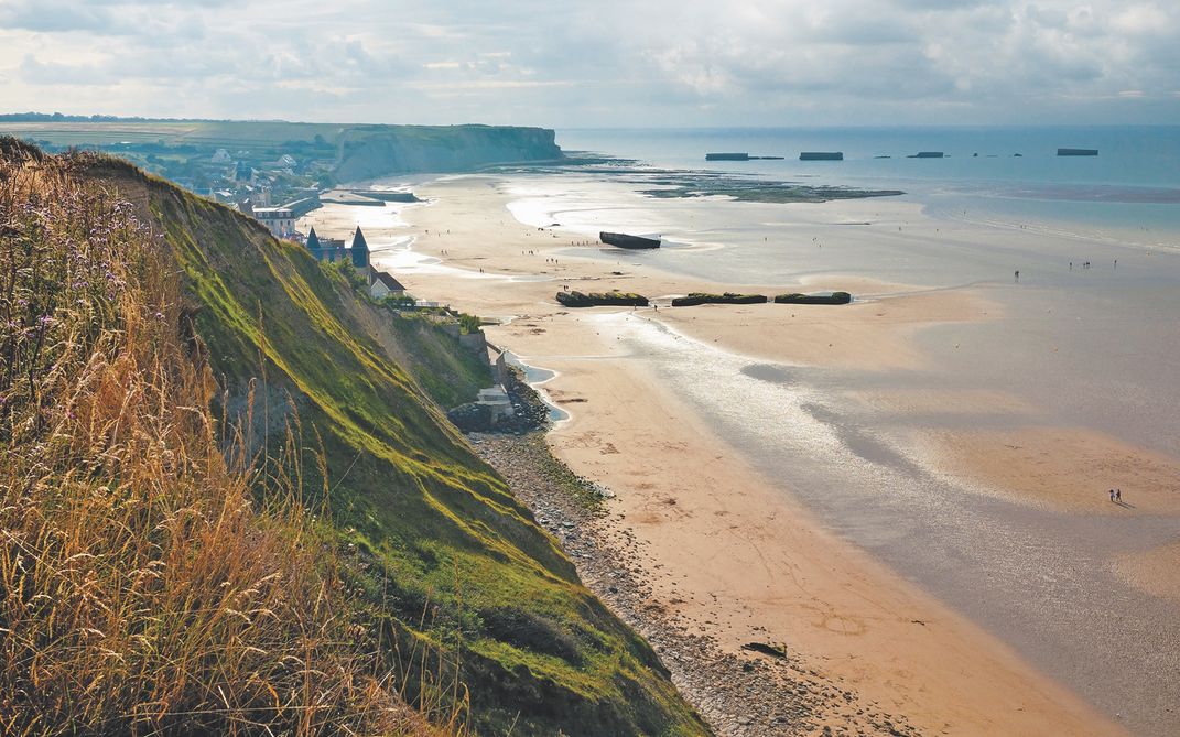 The mulberries used during D-Day at Arromanches 