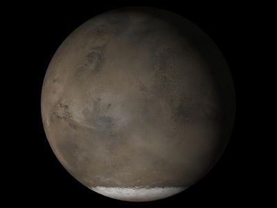 The fact that Mars' south pole holds many underground lakes suggests that they might be the last remnants of the planet's ancient oceans. 