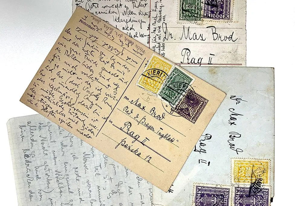 Letters from Max Brod's archive of Franz Kafka papers