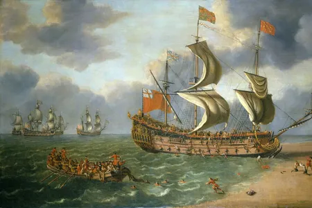 Johan Danckerts,&nbsp;The Wreck of the&nbsp;Gloucester&nbsp;Off Yarmouth,&nbsp;6 May 1682, circa 1682