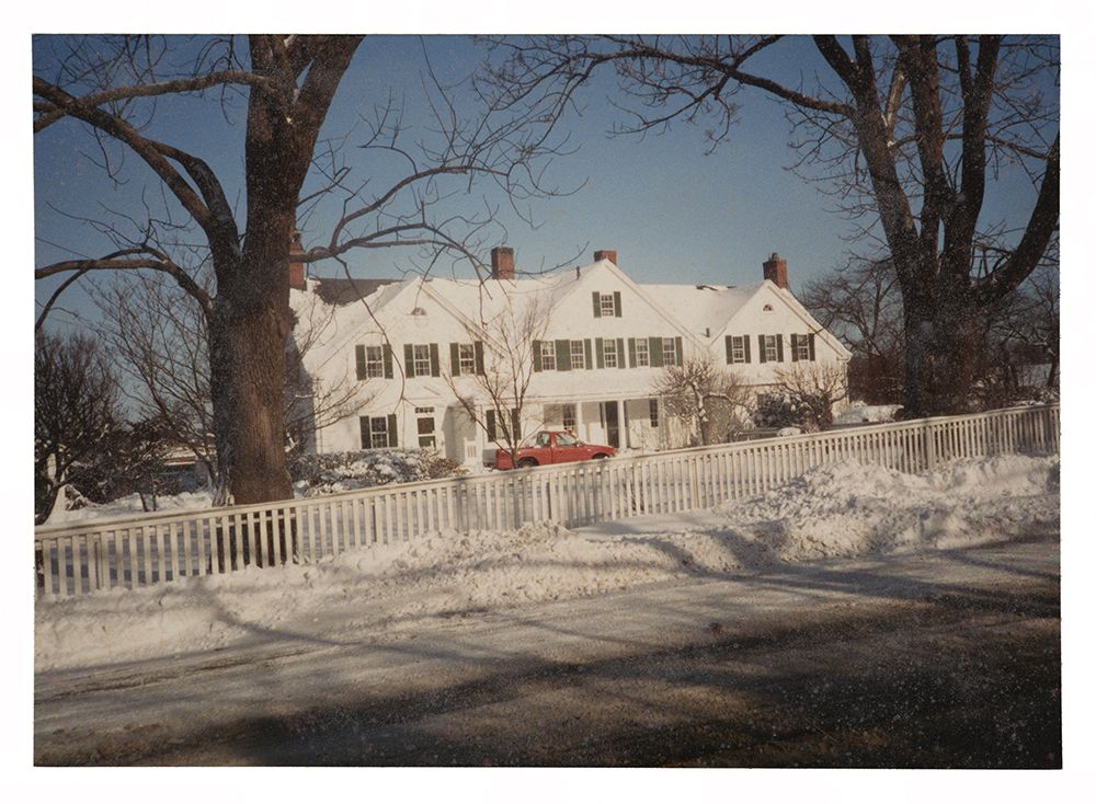 Circa 1985 photograph of the Tarbell home in New Hampshire