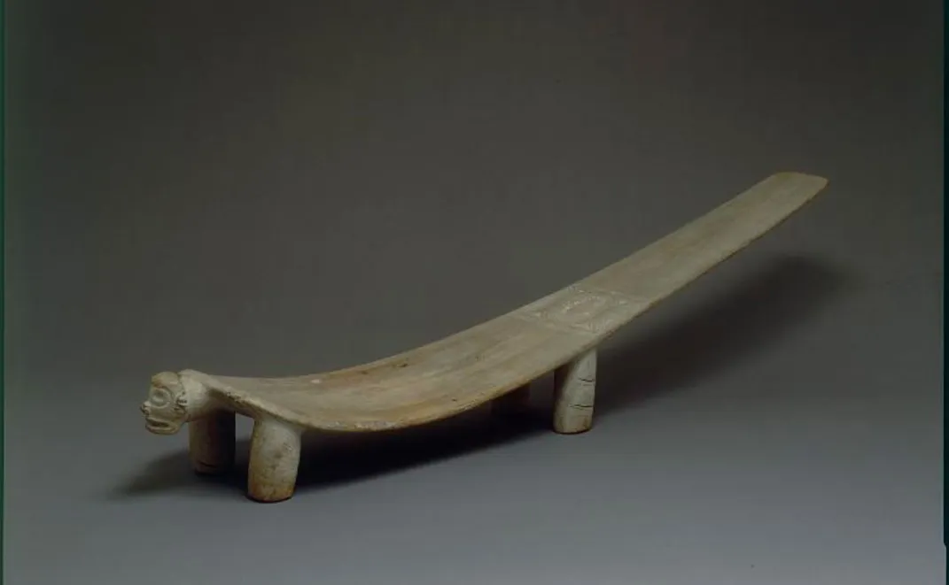 A duho​​​​​​​, or ceremonial seat, dated to between 1044 and 1215
