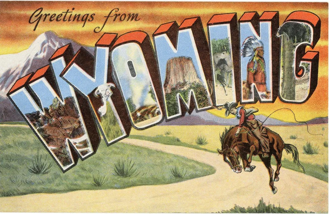 Wyoming postcard
