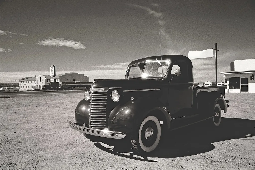 A classic pickup truck