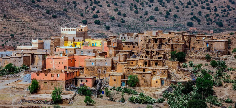  Berber village in the Atlas Mountains 