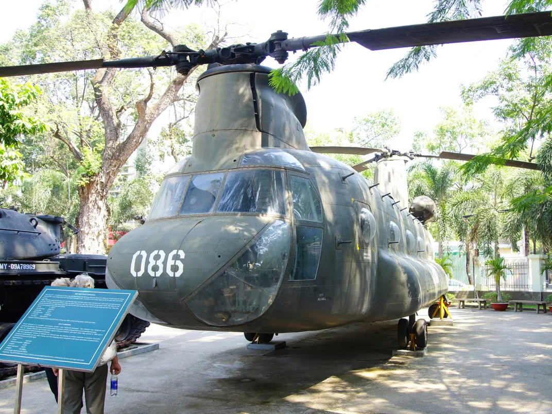 American CH-47 Chinook Helicopter at the War Remnants Museum in Ho Chi Minh City
