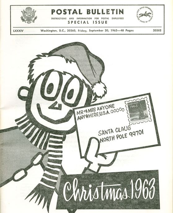 A 1963 ad featuring the Postal Service’s Mr. Zip.