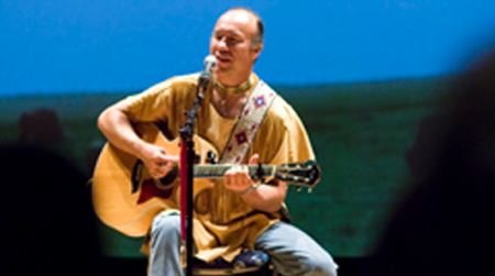 Celebrate Father's Day with a performance by Jack Gladstone, Montana’s Blackfeet troubadour, honoring Olympian Jim Thorpe.