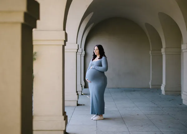 A pensive expectant mother thumbnail