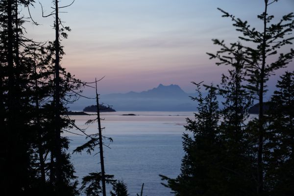 Mesmerizing calmness in northern Vancouver Island at dusk thumbnail