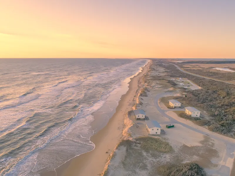 An Aerial capture of Cape Hatteras, North Carolina, USA Smithsonian