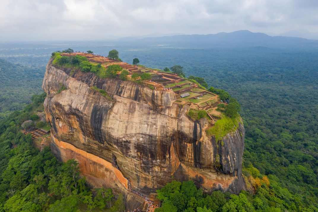 The ancient royal city of Sigirya in Sri Lanka