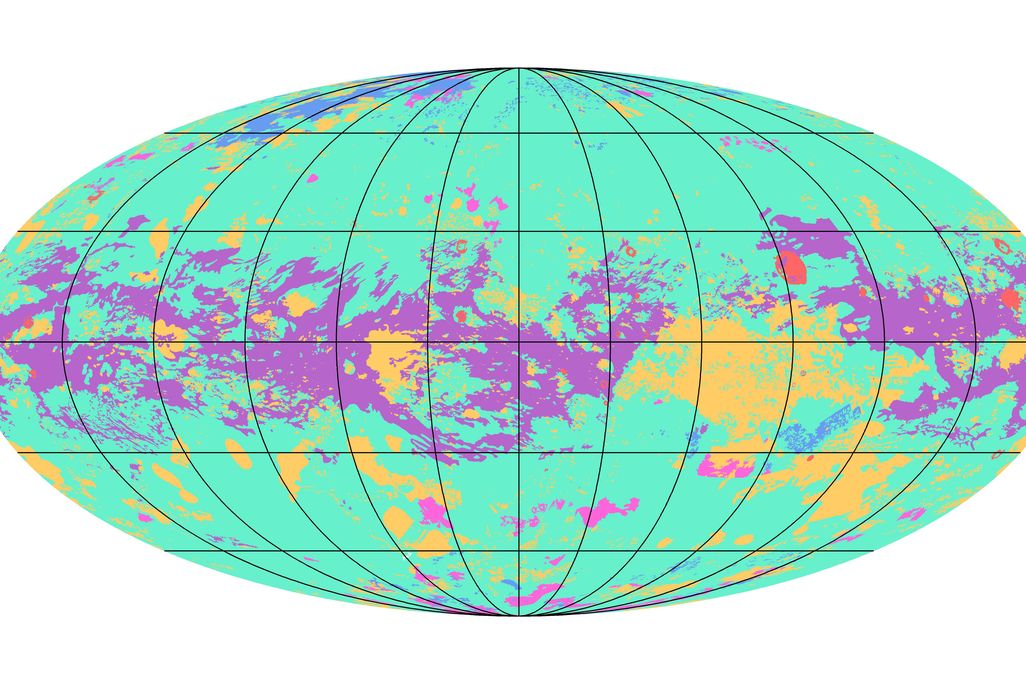 Cassini map of Titan