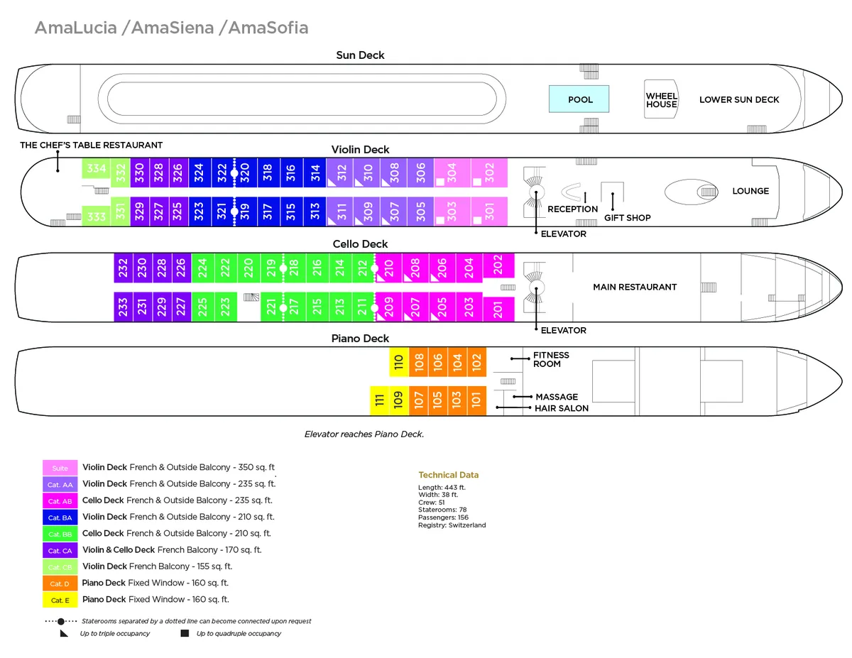 AmaLucia deck plan image