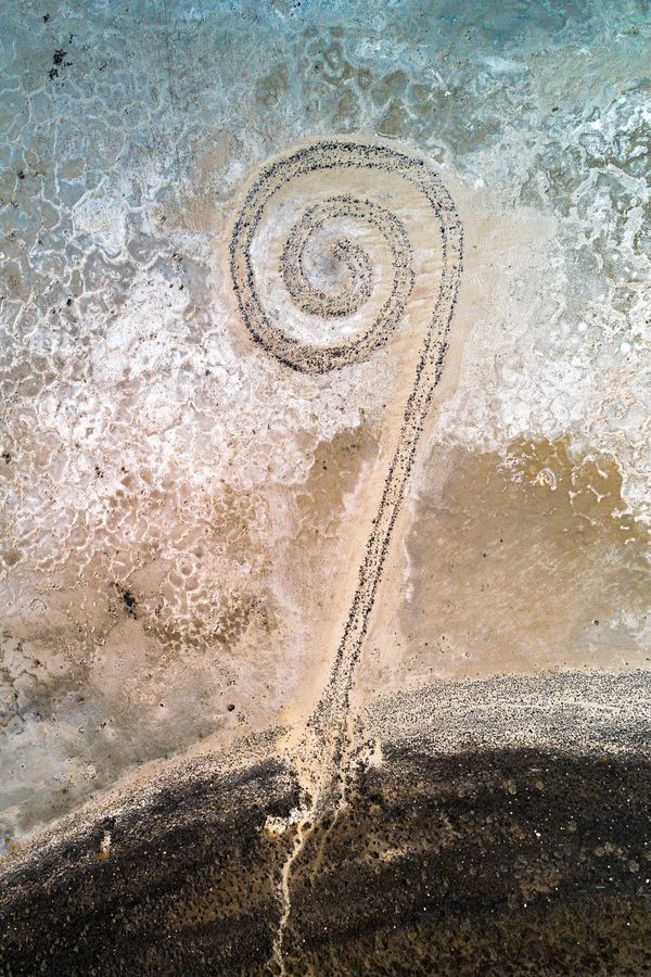 Spiral Jetty from above thumbnail