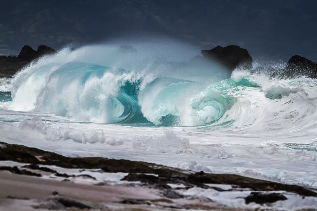 Big crashing wave on the beach | Smithsonian Photo Contest ...