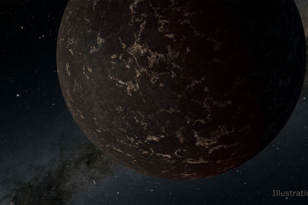 Dark Airless Planet
