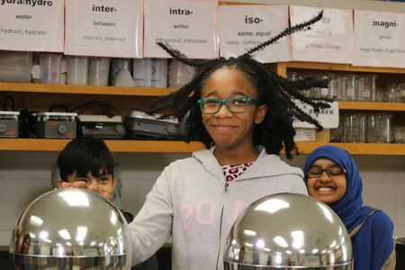Moments that highlight the joy and excitement of scientific inquiry—such as this student using a Van de Graaff generator—can spark interest in a STEM-related career. Here are some career-focused resources that can supplement that interest.