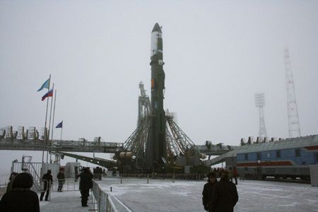 A space station supply ship departs from Kazakhstan.