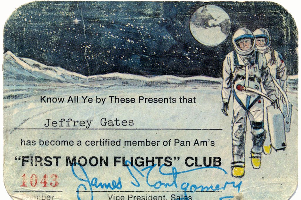 First Moon-Flights Club card