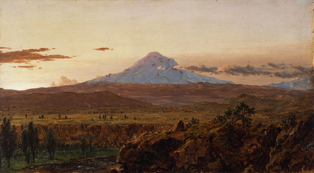 Mount Chimborazo Through Rising Mist and Clouds, Frederic Church, 1857