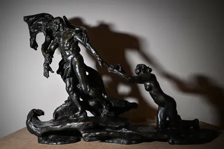 Camille Claudel&#39;s famous bronze sculpture The Age of Maturity&nbsp;depicts a young women being left behind by her lover, who walks ahead with an older woman.