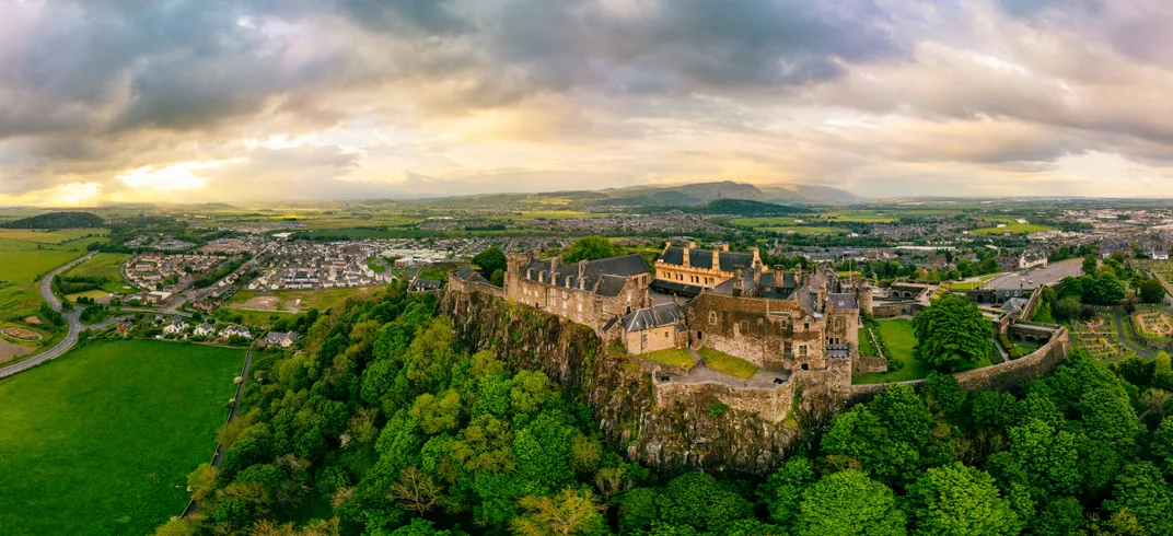 Stirling Castle set amid the landscape