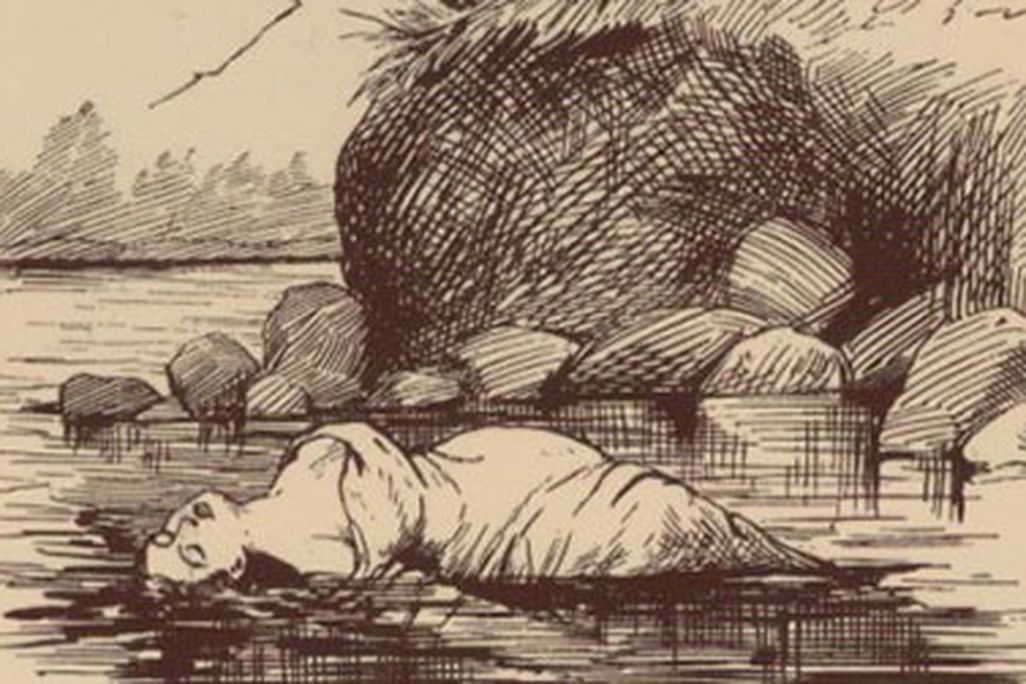 Mary Rogers in the river, 1841