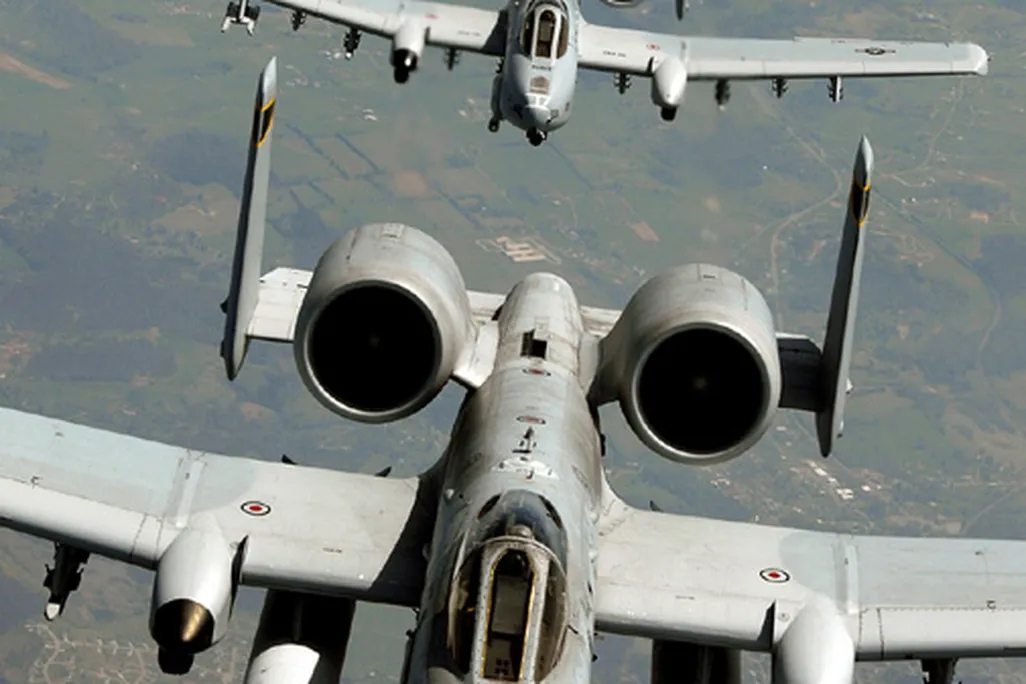 A trio of A-10s heads for a new home in Arkansas.