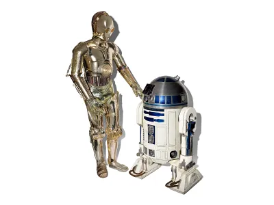 C-3PO and R2-D2 from the 1983 Star Wars &mdash; Return of the Jedi&nbsp;takes center stage at the new exhibition &quot;Entertainment Nation / Naci&oacute;n de Espect&aacute;culo&quot; on long-time view at the Smithsonian&#39;s National Museum of American History.
