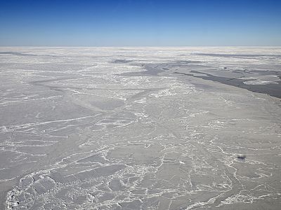 The Weddell Sea is covered in ice during the Antarctic winter. But in the winters of the mid-1970s, satellite imagery detected a large-ice free area the size of New Zealand.