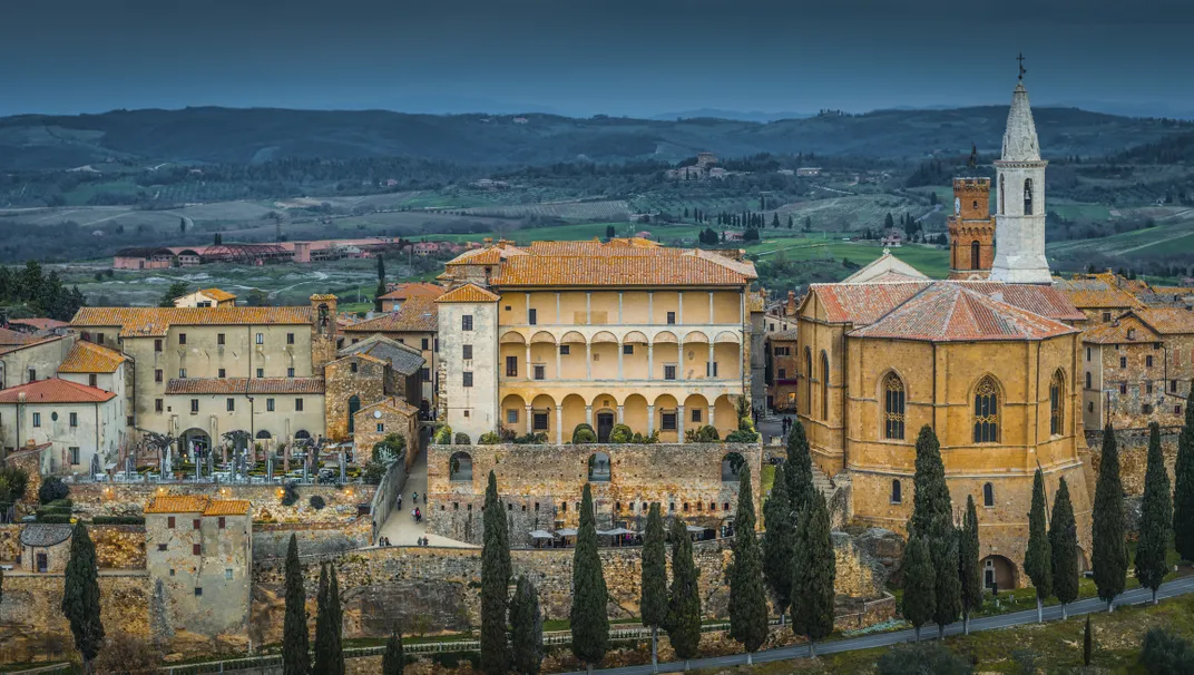 The Palazzo Piccolomini in Pienza