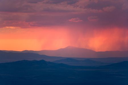 A summer thunderstorm in Utah