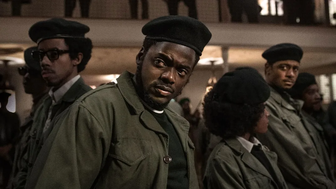 Daniel Kaluuya (center) as Fred Hampton