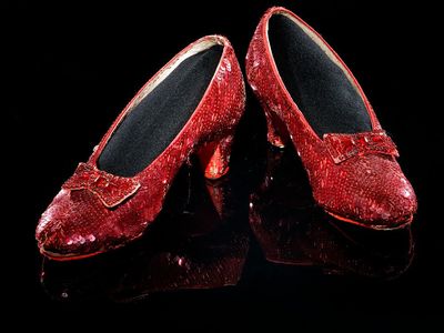 In a Kickstarter campaign, 5,300 backers raised $300,000 to help the Smithsonian conserve the Ruby Slippers worn by actress Judy Garland in the popular 1939 film. 