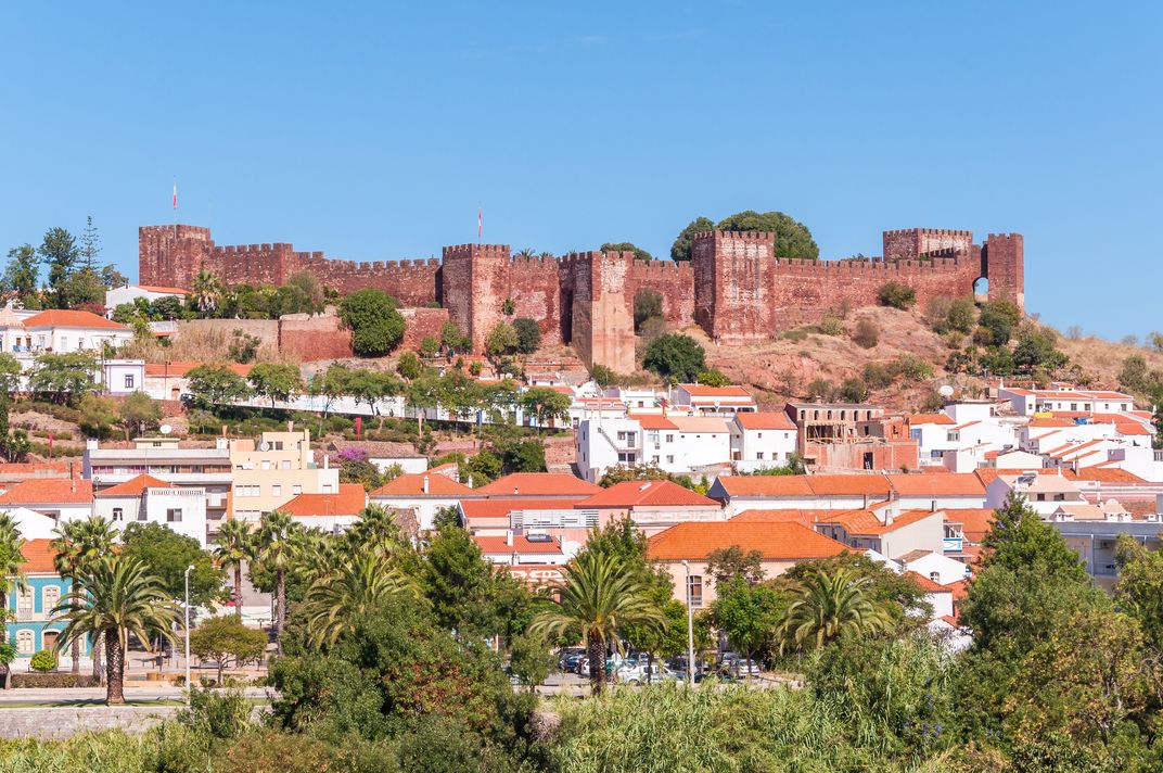 The medieval town of Silves, in the Algarve region of Portugal