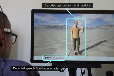 Most previous brain-computer interfaces have focused on speech or movement, rather than both simultaneously.