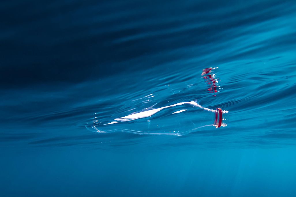 Plastic Bottle in Water