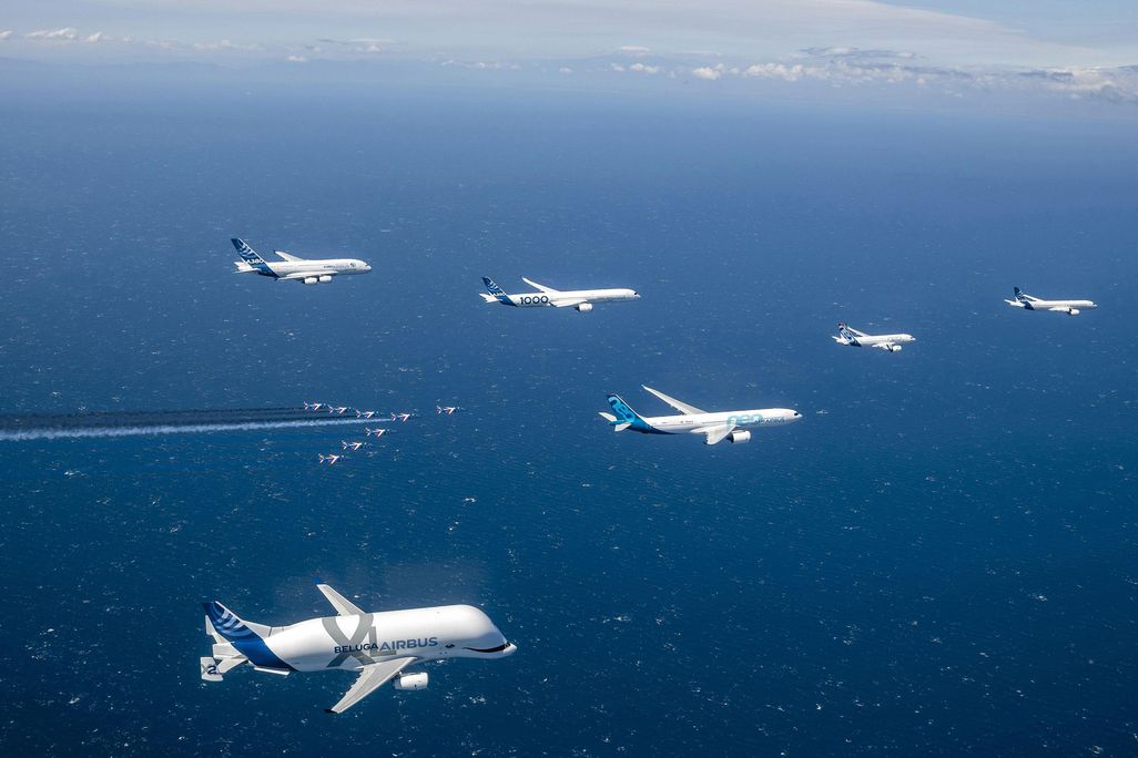 Airbus 50th anniversary demonstration