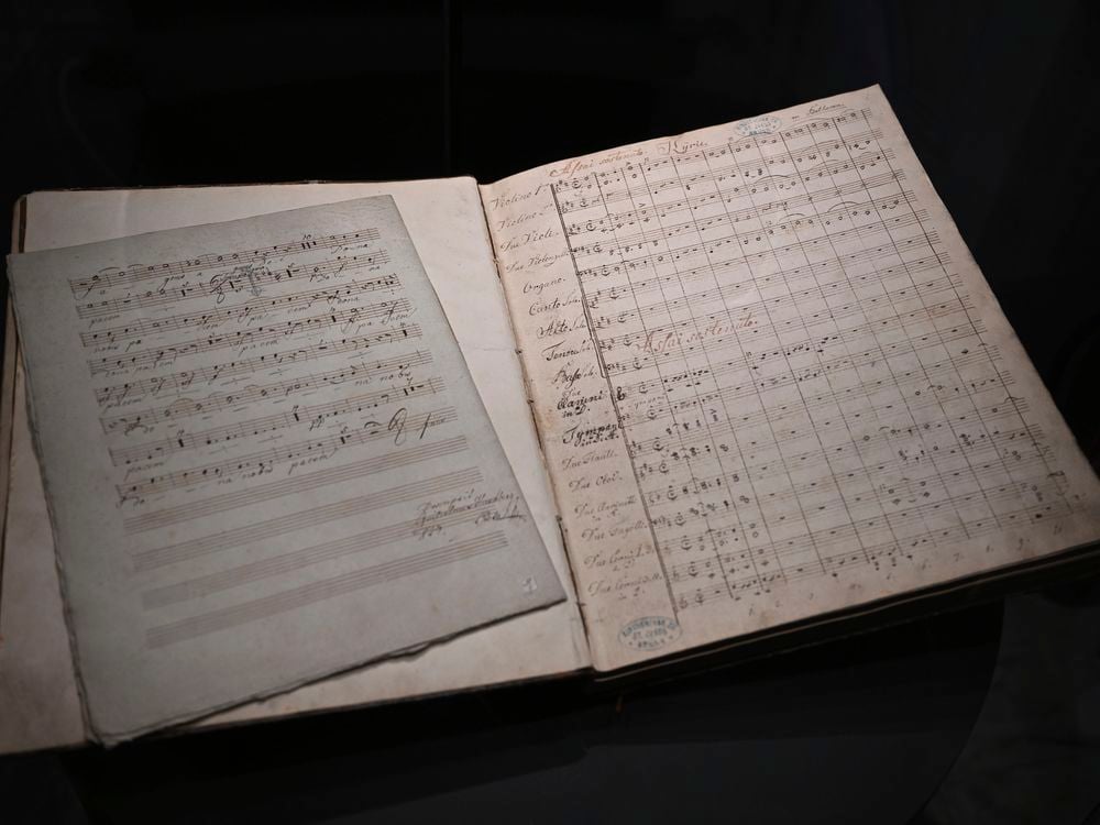 Ludwig van Beethoven’s handwritten manuscript for the fourth movement of his String Quartet in B-flat Major