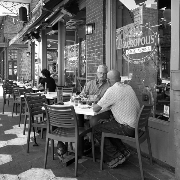 Outdoor sidewalk seating at a Tampa, Florida restaurant thumbnail
