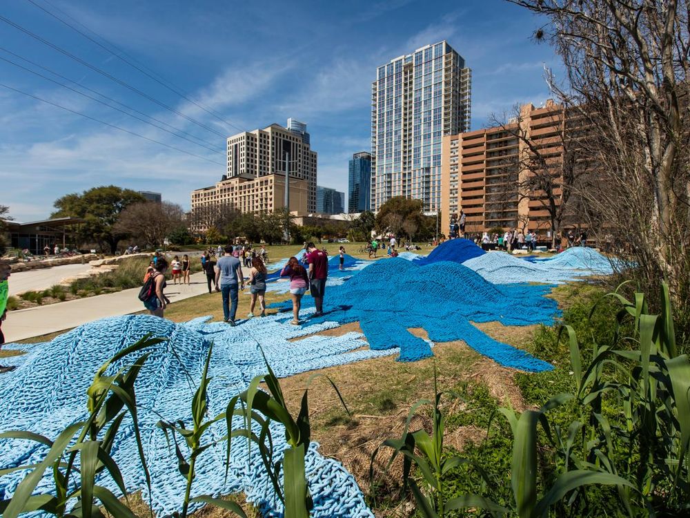 This Massive Installation in an Austin Park Is Made of Over a