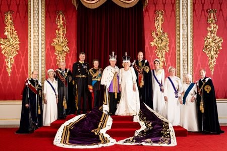 Charles and Camilla with members of the working royal family