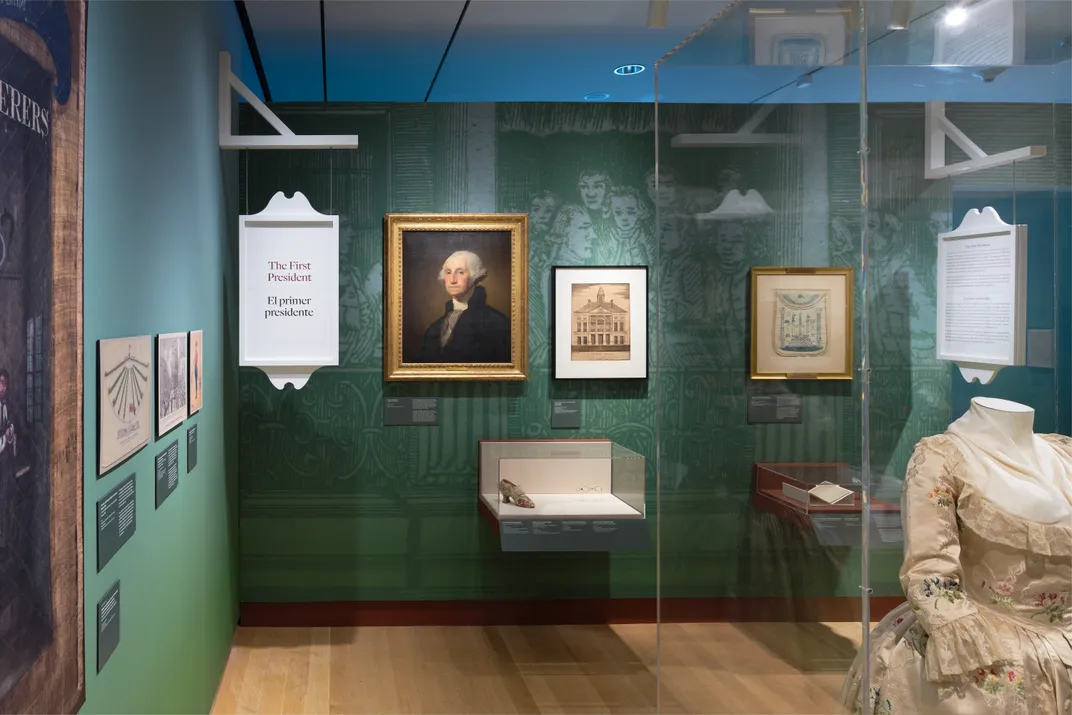 A display dedicated to George Washington