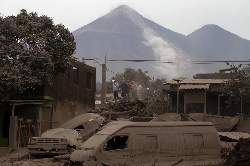 A fuego volcano